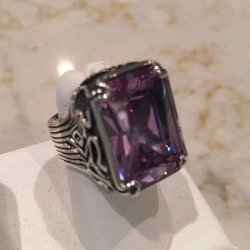 Silpada Purple Gemstone Silver Ring